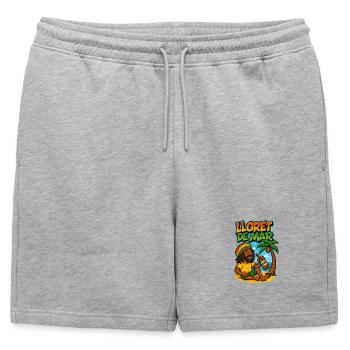 Lloret de Mar Rastas on the beach  - Short de survêtement homme premium - gris chiné - Devant - AI Model Male 178 light (178cm)