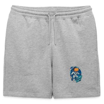 Cosmo Capy – Space Capybara Shirt 🚀 - Mens' Premium Organic Sweatshorts - heather grey - Front - AI Model Male 178 light (178cm)