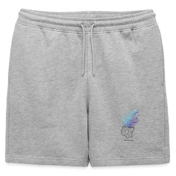 Mente Creativa – Ilustración Abstracta del Cerebro - Short de survêtement homme premium - gris chiné - Devant - AI Model Male 178 light (178cm)