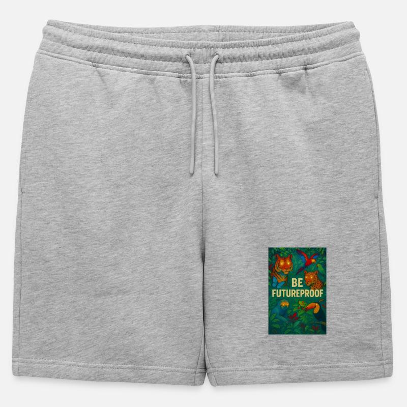 Be future-proof - Mens' Premium Organic Sweatshorts - heather grey