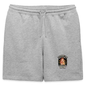 Life Doesn't Come with a Manual It Comes with Mom - Mens' Premium Organic Sweatshorts - heather grey - Front - AI Model Male 178 light (178cm)