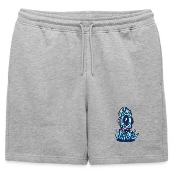 Casque Aquatique de Monstre - Short de survêtement homme premium - gris chiné - Devant - AI Model Male 178 light (178cm)