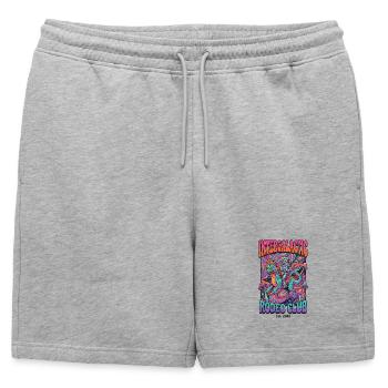 Voyage vers la Planète Groove - Short de survêtement homme premium - gris chiné - Devant - AI Model Male 178 light (178cm)