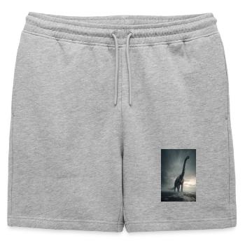 Aube du sauropode brouillé - Short de survêtement homme premium - gris chiné - Devant - AI Model Male 178 light (178cm)