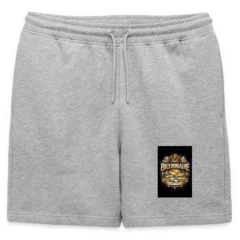 6D0F5E12-D063-4FDD-AC08-1CA5FF0643D0 - Short de survêtement homme premium - gris chiné - Devant - AI Model Male 178 light (178cm)
