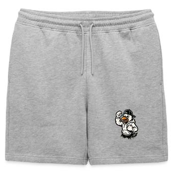 Mascotte de l’aigle martial - Short de survêtement homme premium - gris chiné - Devant - AI Model Male 178 light (178cm)