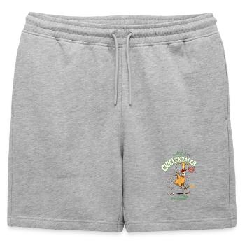 Chickenzales Chili Sauce Épique - Short de survêtement homme premium - gris chiné - Devant - AI Model Male 178 light (178cm)