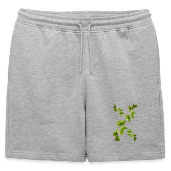 BIRCH - Mens' Premium Organic Sweatshorts - heather grey - Front - AI Model Male 178 light (178cm)