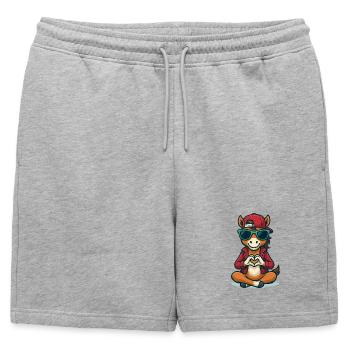 Aimer les vibrations de Colt - Short de survêtement homme premium - gris chiné - Devant - AI Model Male 178 light (178cm)