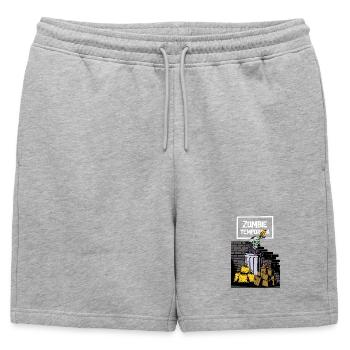 Saison des zombies - Short de survêtement homme premium - gris chiné - Devant - AI Model Male 178 light (178cm)