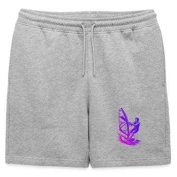 Œuvres propres de planche à voile pour la planche à voile - Short de survêtement homme premium - gris chiné - Devant - AI Model Male 178 light (178cm)