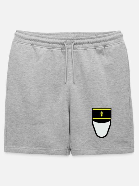 Gendarme Képi G.M. (Mobile Constable) - Mens' Premium Organic Sweatshorts - heather grey