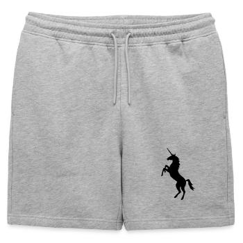 licorne - Short de survêtement homme premium - gris chiné - Devant - AI Model Male 178 light (178cm)