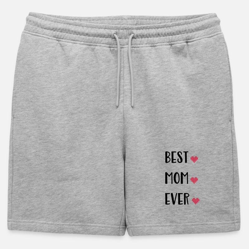Mutter - Männer Premium Organic Sweatshorts - Grau meliert