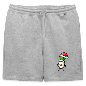 Nikolauch Oignon de printemps - Short de survêtement homme premium - gris chiné - Devant - AI Model Male 178 light (178cm)