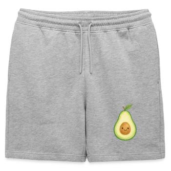 Avocado Kawaii Kids Baby Motif Healthy Fit Delicious - Short de survêtement homme premium - gris chiné - Devant - AI Model Male 178 light (178cm)