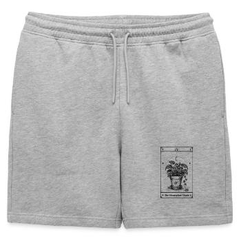 Oracle des plantes | Plantes d’intérieur de cartes de tarot - Short de survêtement homme premium - gris chiné - Devant - AI Model Male 178 light (178cm)