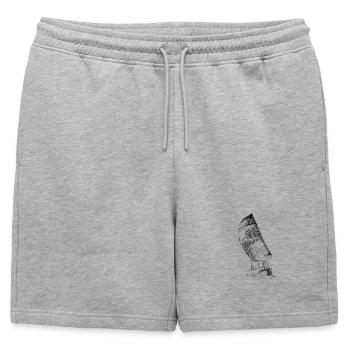 Voilier - Short de survêtement homme premium - gris chiné - Devant - AI Model Male 178 light (178cm)