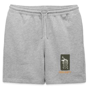 Ride Dirty - Mode Aventure - Short de survêtement homme premium - gris chiné - Devant - AI Model Male 178 light (178cm)