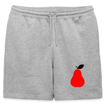 Fruit de la poire - Short de survêtement homme premium - gris chiné - Devant - AI Model Male 178 light (178cm)