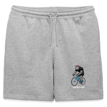 Vélo de route Vélo Vélo Sport Vélo VTT - Short de survêtement homme premium - gris chiné - Devant - AI Model Male 178 light (178cm)