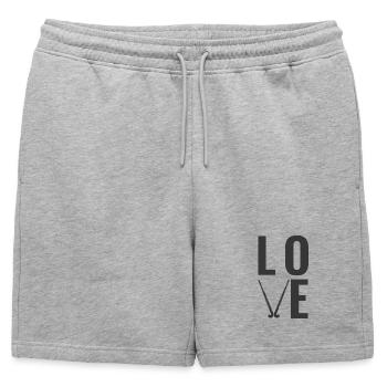 Passion pour le hockey sur gazon - Short de survêtement homme premium - gris chiné - Devant - AI Model Male 178 light (178cm)