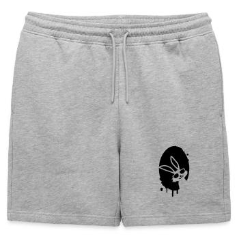 un œuf graffiti de Pâques et un lapin de Pâques - Short de survêtement homme premium - gris chiné - Devant - AI Model Male 178 light (178cm)