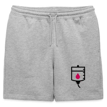 Traitement de thérapie du médecin goutte à goutte - Short de survêtement homme premium - gris chiné - Devant - AI Model Male 178 light (178cm)
