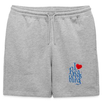 J’adore Ratisbonne ! - Short de survêtement homme premium - gris chiné - Devant - AI Model Male 178 light (178cm)