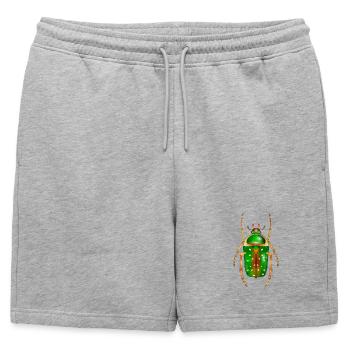 Stephanorrhina guttata-bel insecte - Short de survêtement homme premium - gris chiné - Devant - AI Model Male 178 light (178cm)