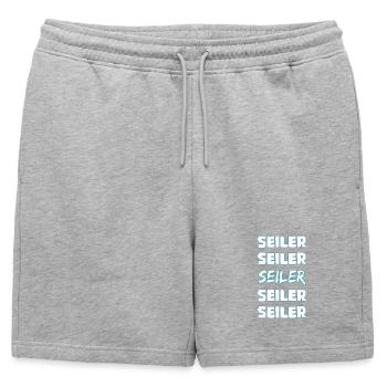 Métier de cordier - Short de survêtement homme premium - gris chiné - Devant - AI Model Male 178 light (178cm)