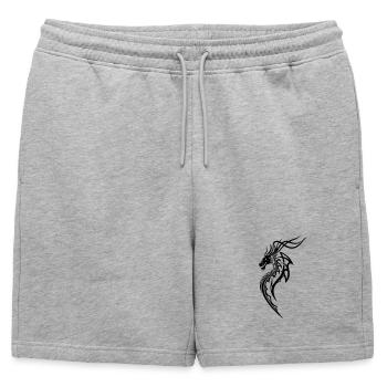 Dragon - Short de survêtement homme premium - gris chiné - Devant - AI Model Male 178 light (178cm)