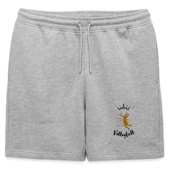 Volleyball - Short de survêtement homme premium - gris chiné - Devant - AI Model Male 178 light (178cm)