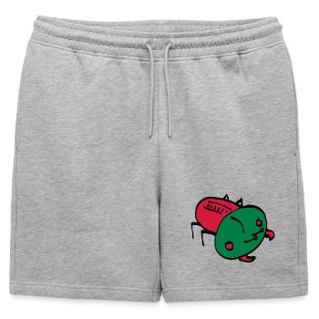 couleur insecte vecteur insecte animal rampant - Short de survêtement homme premium - gris chiné - Devant - AI Model Male 178 light (178cm)