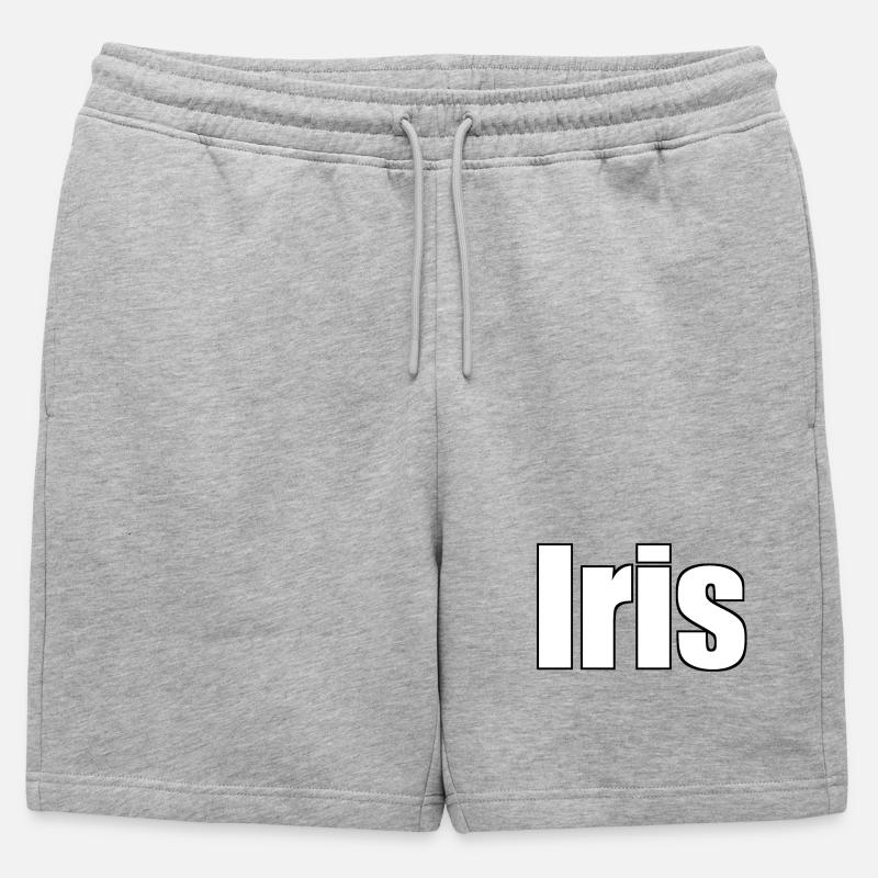 Iris - Mens' Premium Organic Sweatshorts - heather grey