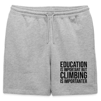 Escalade Escalade Escalade - Short de survêtement homme premium - gris chiné - Devant - AI Model Male 178 light (178cm)