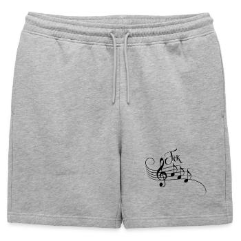 Fck AFD Sheet Music Trend Shirt Faites une déclaration - Short de survêtement homme premium - gris chiné - Devant - AI Model Male 178 light (178cm)