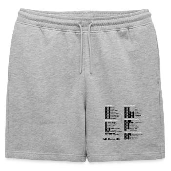 Raccourcis pour les professionnels du design ! Créateur de contenu - Short de survêtement homme premium - gris chiné - Devant - AI Model Male 178 light (178cm)
