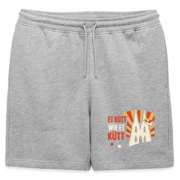 Cadeau Alaaf du Carnaval de Cologne Drôle - Short de survêtement homme premium - gris chiné - Devant - AI Model Male 178 light (178cm)