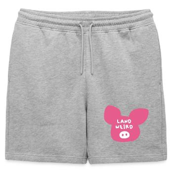 Farmer Farmer Agriculture weird cool sayings - Mens' Premium Organic Sweatshorts - heather grey - Front - AI Model Male 178 light (178cm)