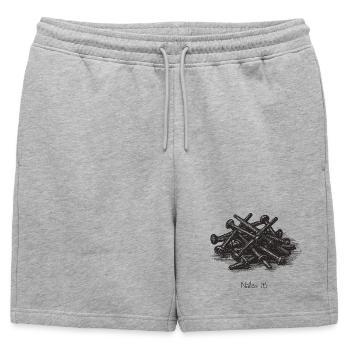 Parfait ! - Short de survêtement homme premium - gris chiné - Devant - AI Model Male 178 light (178cm)
