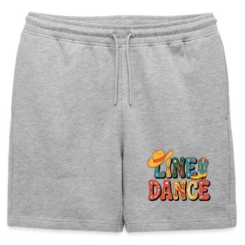 Fiesta western de danse en ligne - Short de survêtement homme premium - gris chiné - Devant - AI Model Male 178 light (178cm)