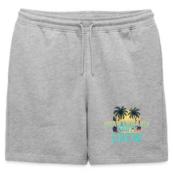 Gran Canaria Party Crew - Mens' Premium Organic Sweatshorts - heather grey - Front - AI Model Male 178 light (178cm)