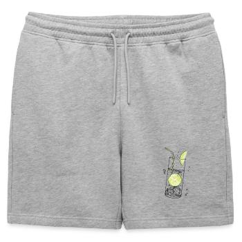 Limetten Limonade Sommer Limo - Short de survêtement homme premium - gris chiné - Devant - AI Model Male 178 light (178cm)