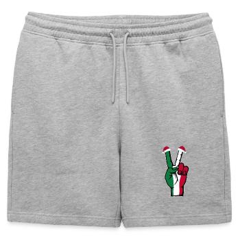 Drapeau de l’Italie Noël Symbole de la paix - Short de survêtement homme premium - gris chiné - Devant - AI Model Male 178 light (178cm)