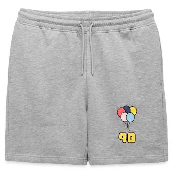 40. 40 ANS. 40e ANNIVERSAIRE. ANNIVERSAIRE 40 ANS. - Short de survêtement homme premium - gris chiné - Devant - AI Model Male 178 light (178cm)