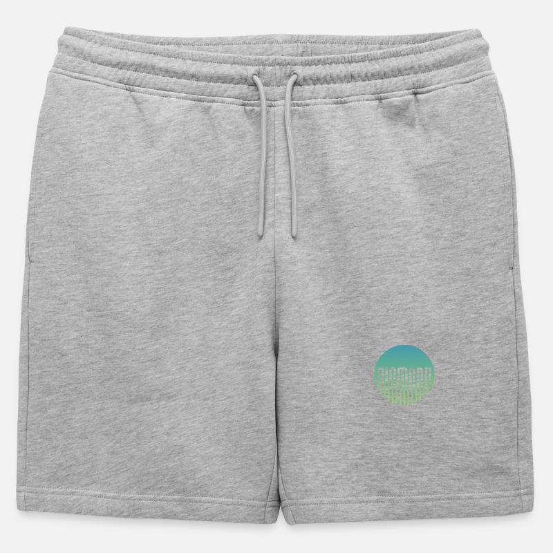 NEIN... WACH oder NICHT - Männer Premium Organic Sweatshorts - Grau meliert