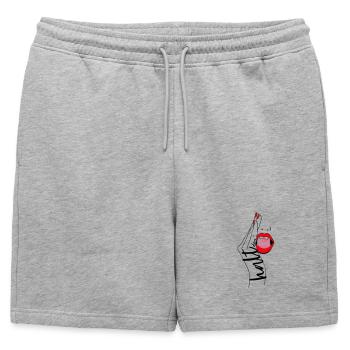 La ferme - Short de survêtement homme premium - gris chiné - Devant - AI Model Male 178 light (178cm)
