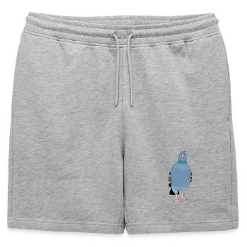Colombe - Short de survêtement homme premium - gris chiné - Devant - AI Model Male 178 light (178cm)