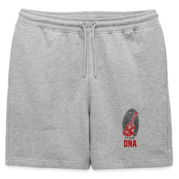 Empreinte digitale dans l’ukulélé hawaïen - Short de survêtement homme premium - gris chiné - Devant - AI Model Male 178 light (178cm)